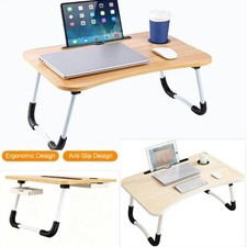 Folding Laptop Bed Table Cup