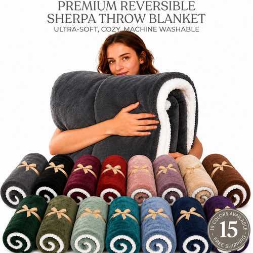 Large sherpa flannel fleece - large,