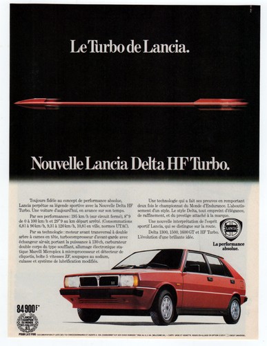 1984 lancia delta turbo - hf,