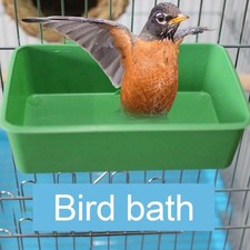 2X Bird Bath Cage Thick Parrot