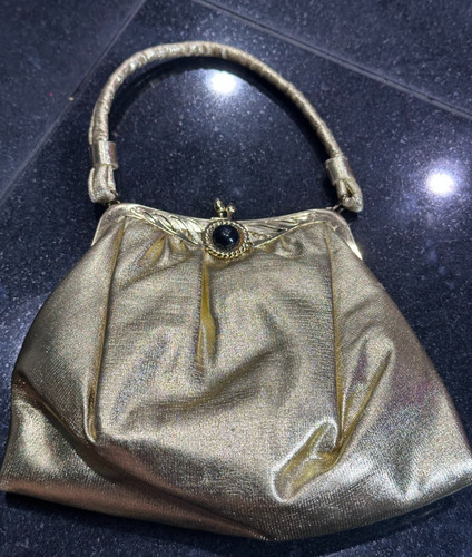 Vintage surray luggage gold - vintage,