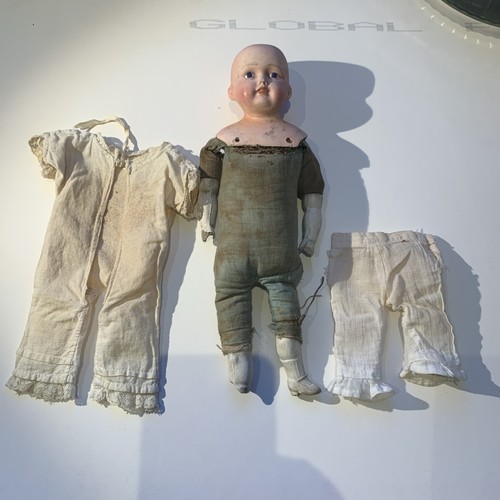 Antique made england doll - england,