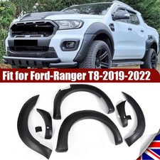 6x Black Wide Wheel Arches Fender Flares Body Kit For 2019-2022 Ford Ranger T8