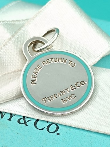 Return tiffany round tag - return,