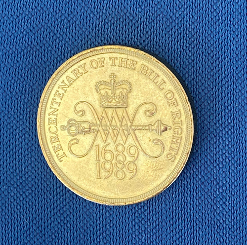 Two pound coin - two, 1689-1989