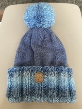 Mens Hand Knitted Bobble Hat With Large Bobble - size Large