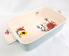 Bluebellgray Small Stoneware Lasagne Dish ~ Hand Painted (NEW) 23 x 15.5 x 5.5cm