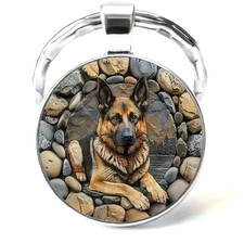 GERMAN SHEPHERD DOG IN STONE -