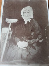 CDV Sad Old Woman Mourning