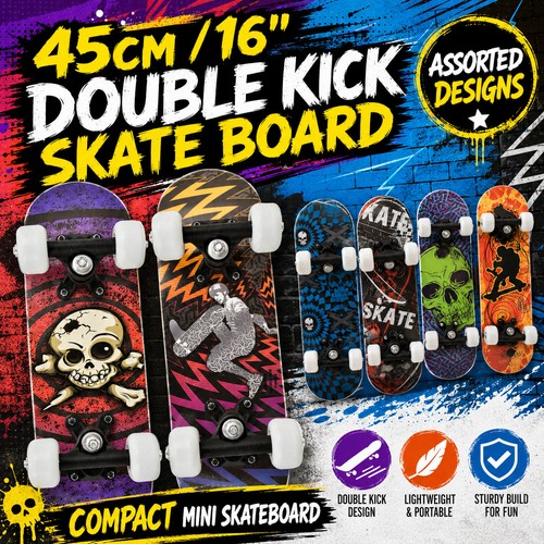 Mini skateboard kids - kids, double