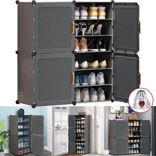 XL Large Shoe Rack Shoe Storage Cabinet Shelf Unit Door Hallway DIY Cube Cabinet