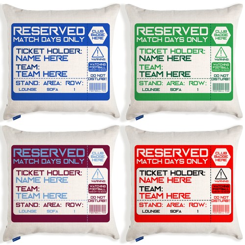 Personalised supporter cushion - personalised,