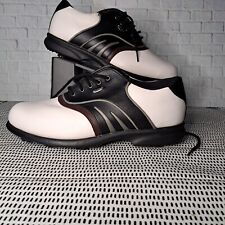 Stylo Spikes Golf Shoes Size UK 9 White Leather Shoes Sports Outdoor Used