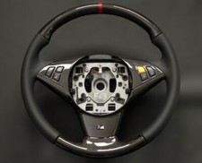 BMW series 5 E60 E61 E63 M5 UNIQUE  Carbon Fiber & Leather Steering Wheel