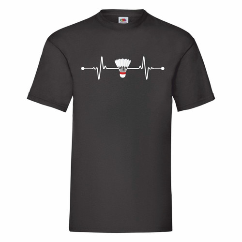 Badminton heartbeat shirt - badminton,