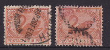 WEST AUSTRALIA SCARCE 1906-11 5d Bistre Brown SWAN X2 SG 142 CV$60 (MA90M)