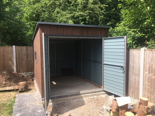 Metal building garden - metal,