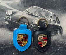 Two Genuine Porsche keyrings keychain Cayman 911 Macan Cayenne 912 901 944 blue