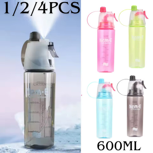 4pcs water bottle - bottle, straw