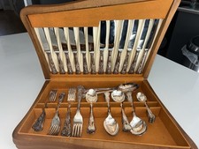 Canteen Cutlery Smythson of Sheffield Kings Pattern 44 Piece stainless steel