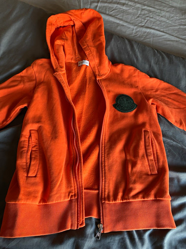 Moncler junior orange full - orange, zip