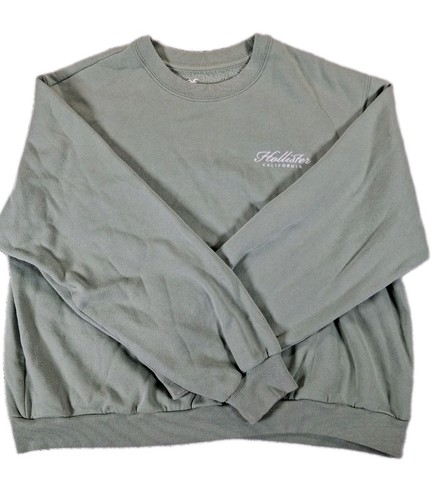 Hollister green crewneck - hollister,