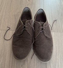 Topman Men’s Brown Faux Suede Oxford Shoes, Lace Up Size 43 / UK 9