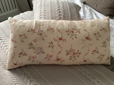 Kate Forman  linen cushion and cover 58 x 29 cm feather inner, same fabric BN
