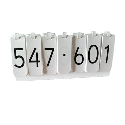 Decimal digit flip chart - chart, for