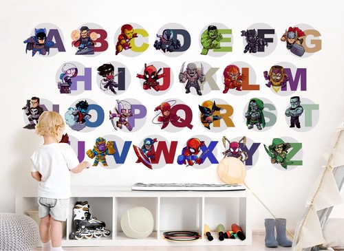 Superhero avengers alphabet - avengers,