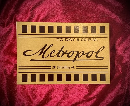 Demons replica metropol ticket - demons,