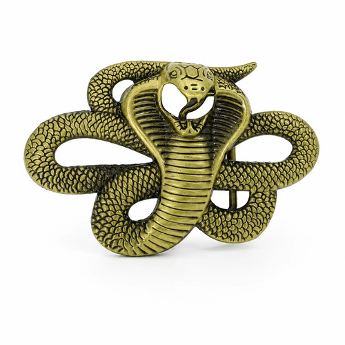 King cobra belt - cobra, buckle