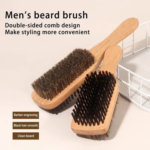 Men boar bristle hair brush - brush, |