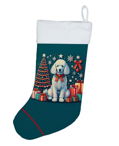 Poodle white standard - white,