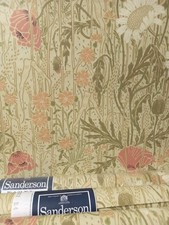 X3 1960s Vintage SANDERSON wallpaper READ  Mcm 1970s wild flowers meadow poppies