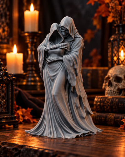 Printed grim reaper couple - printed,
