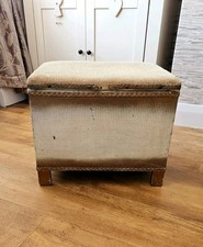 Lloyd Loom Mid Century Ottoman Dressing Table Bathroom Stool Seat Storage Box *