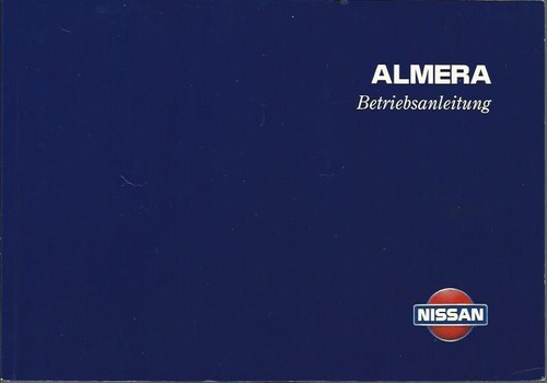 Nissan almera owners manual - almera,