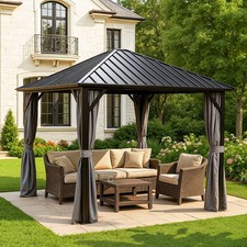 10'x10' Aluminum Gazebo Steel