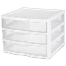 Wide 3 Drawer Storage Unit
