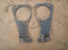 Triumph 500 650 rigid pre unit ?? front engine plates x2 USED AS FOUND