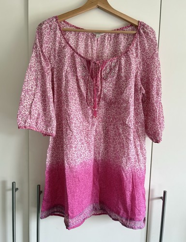 Monsoon pink cotton tunic - monsoon,
