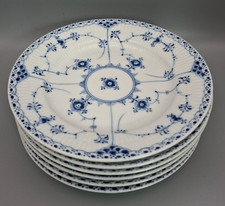 Set of 6 Dishes – Royal Copenhagen Blue Fluted Half Lace Pattern 573 – 19cm #2