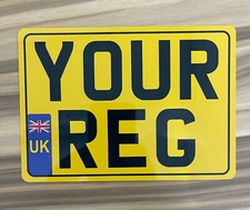 METAL WALL PLAQUE rear number