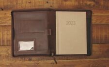 Brown Real Leather A5 Folder Diary holder option to Personalise H0039