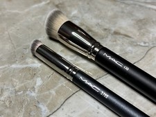MAC 170 270S Foundation Concealer Brush Set Synthetic Rounded Slant Blending