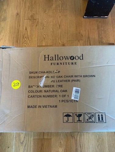 Hallowood oak dining chairs - hallowood,
