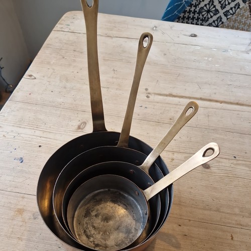 Vintage copper pans - vintage, with