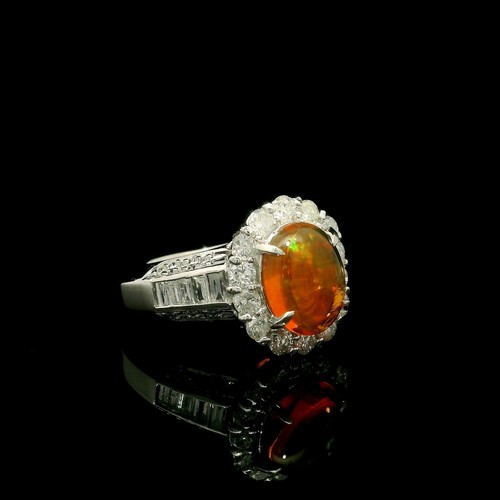 Platinum 48ctw oval orange - 2.48ctw,