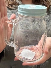 4x 620ml mason jars with light